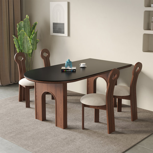 WONERD 5 - Piece Double Pedestal Dining Set - Wayfair Canada