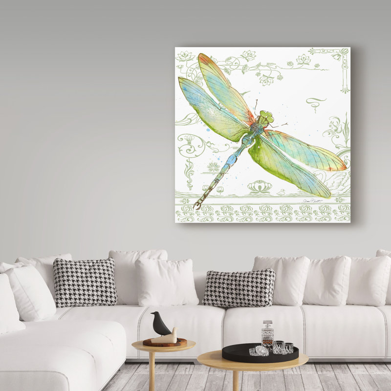 Deagen «Dragonfly Bliss 9», impression sur toile tendue, H 14 po x l 14 po x P 2 po