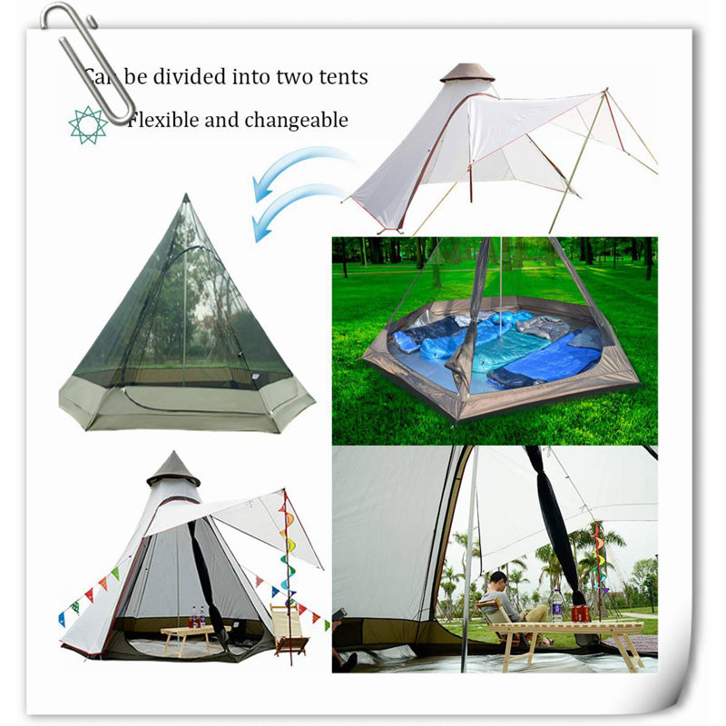 White Ultralight 6-Person Four-Season Dome Tent with Carry Bag