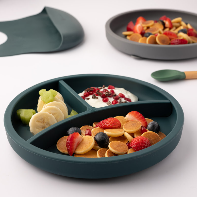 Silicone Divider Plate, Teal