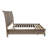 Wooden Bed With 2 Storage Drawers In Antique Silver-1810006198