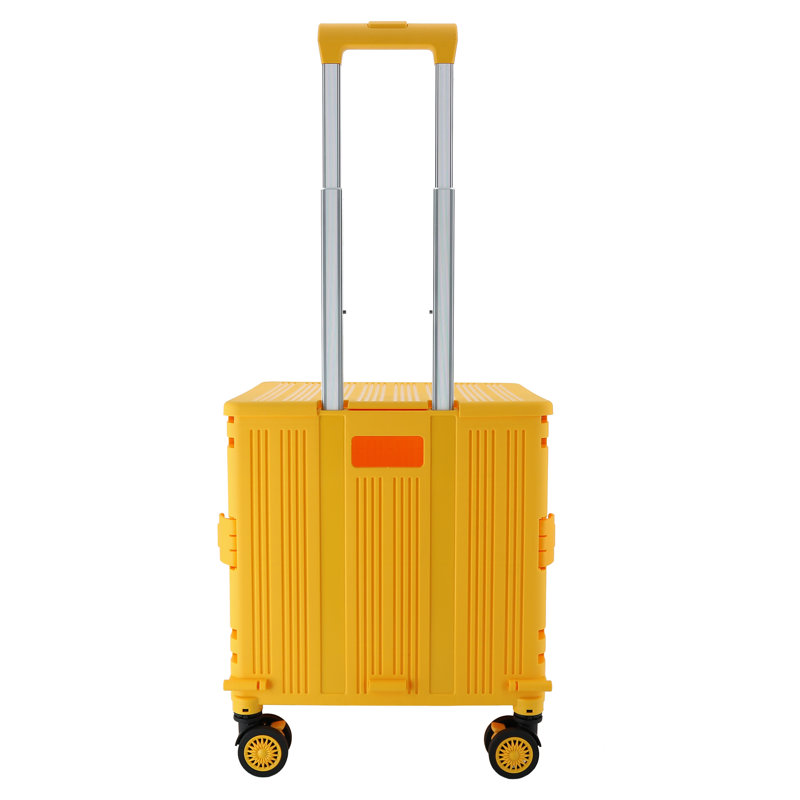 15.75'' H x 13.77'' W Utility Cart with Wheels, Yellow