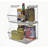 Azar Displays Small Clear Stackable Bin, 4-pack