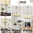 5-Light Modern Dimmable Chandelier With Fabric Shades-1573470183