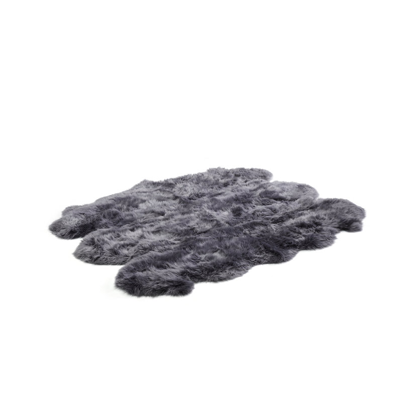 Solid Colour Sheepskin Shag 162cm X 180;180cm Area Rug