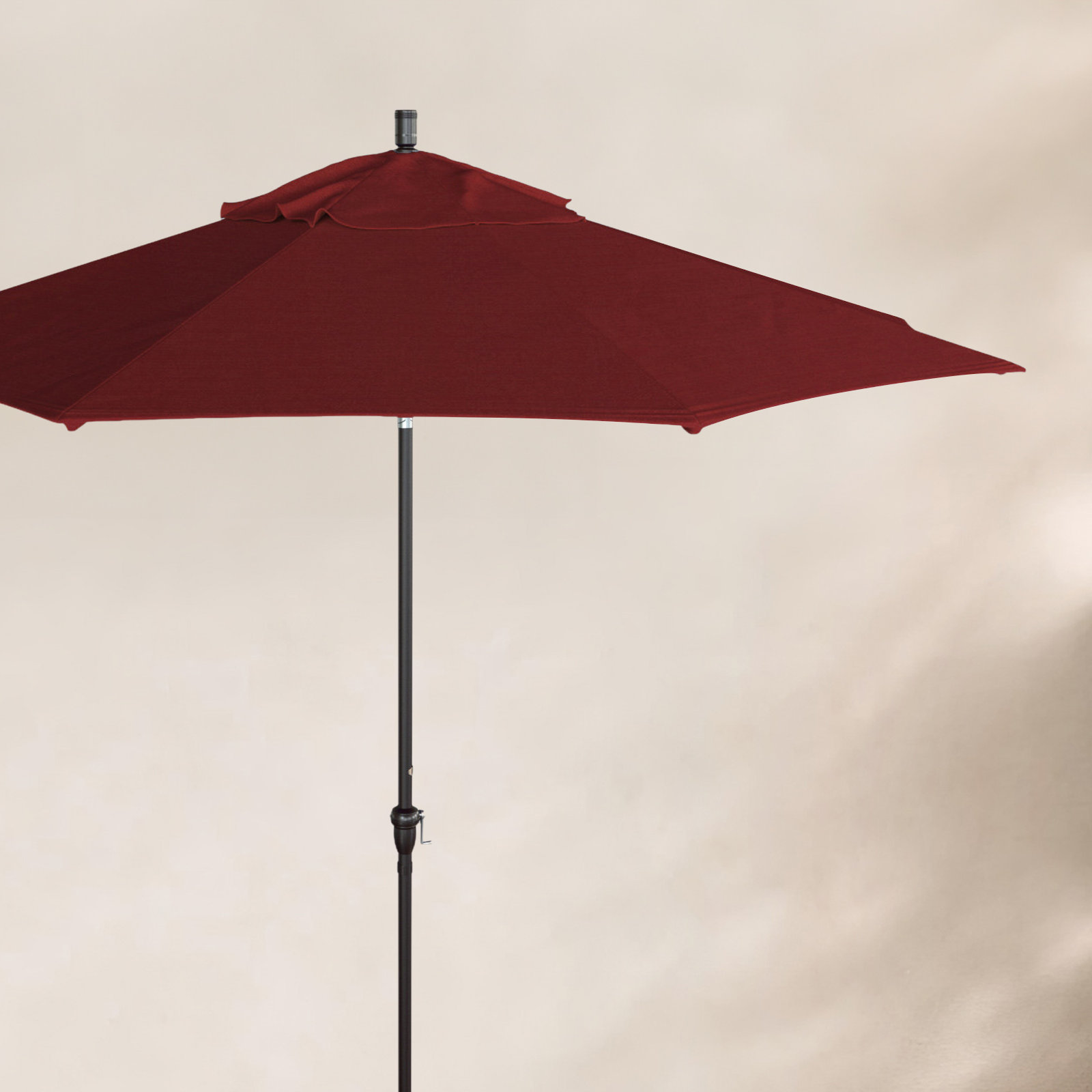 Camry 9' Sunbrella® Market Umbrella, Spectrum Ruby Sunbrella® Plainweave