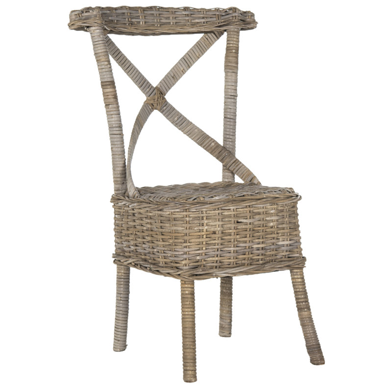 Chaise d’appoint cross back Sephina, Gris