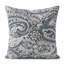 Coussin décoratif d’extérieur de luxe à motif floral Cachemire bleu/blanc-1348130693