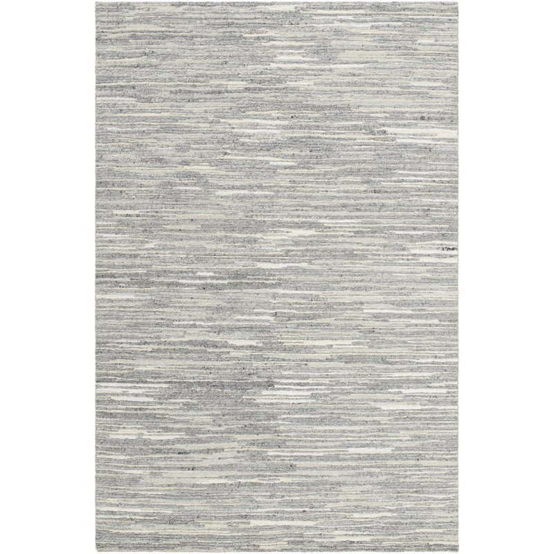 Shaquille Handmade Wool Abstract Area Rug, Rectangle 2' x 3'