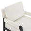 Fauteuil d'appoint rembourré en chenille de style Mid-Century-1032197030