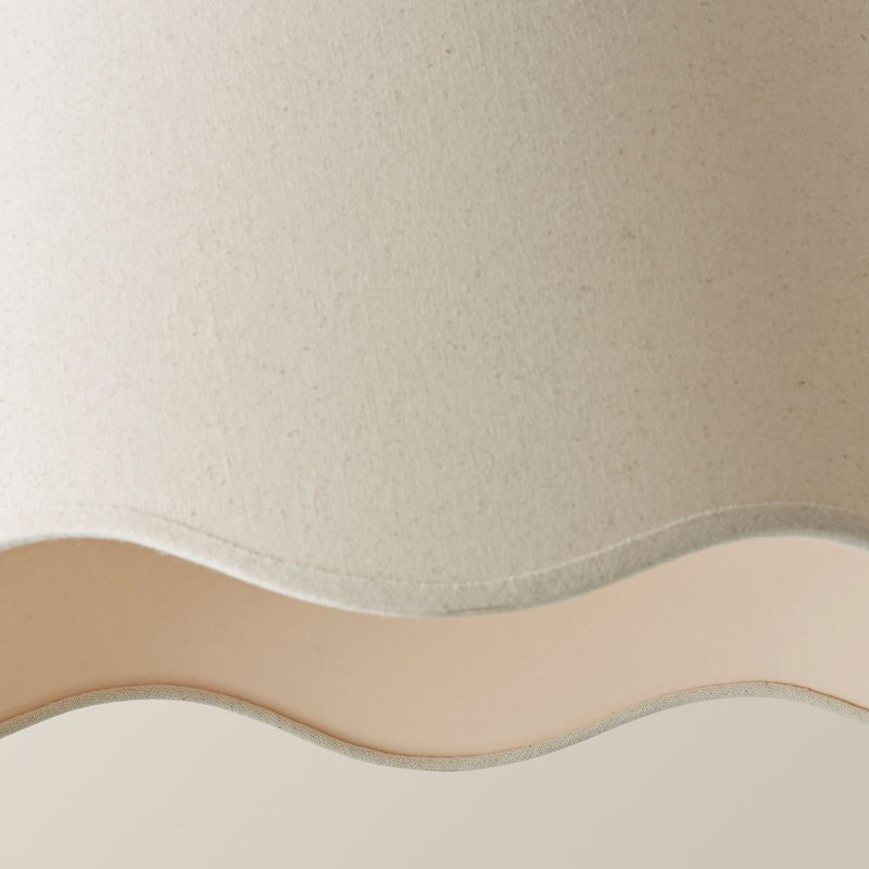 Alazar Empire Lamp Shade ( Slip-On ), 25.5cm H x 45cm W x 45cm D, Cream