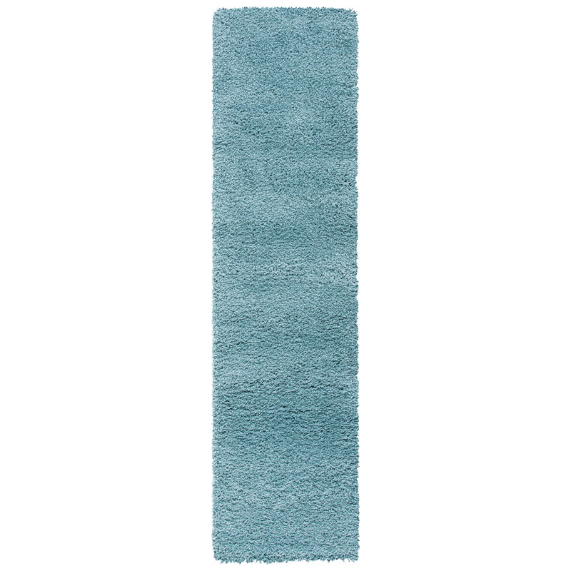 Tapis Delane, Tapis de couloir 2 pi 3 po x 13 pi, Bleu clair