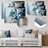 Ice Blue Daisy I Metal Wall Décor-919890296