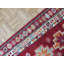 Tapis de couloir rouge en laine noué à la main de conception unique 2 pi 9 po x 11 pi Mailk
