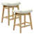 PU White Seat/Natural Frame