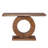 Modern Minimalist Wooden Console Table Circular Base Wooden Console Table