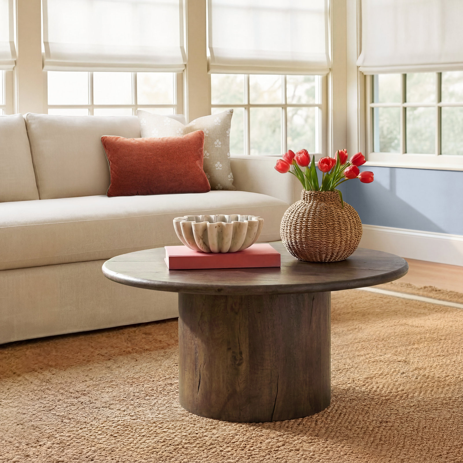 Brennan Wood Coffee Table-Small-Aged Belgium Bleach