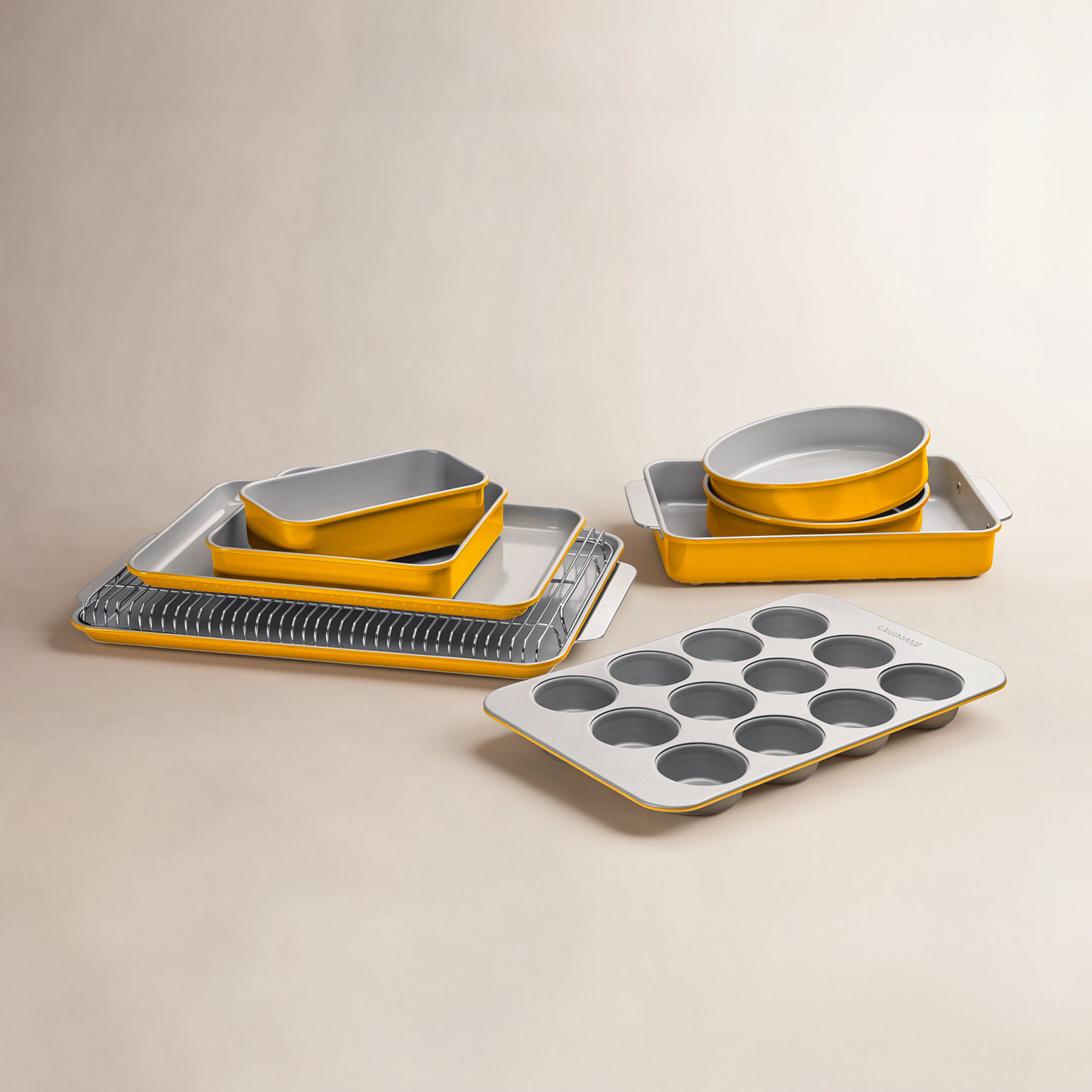 Caraway 11-Piece Nonstick Bakeware Set, Marigold
