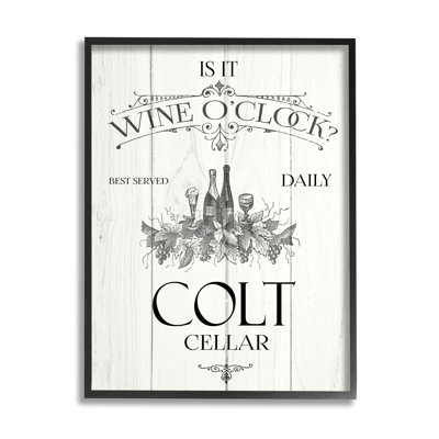 "Family Wine O'Clock", impression sur toile par Daphne Polselli