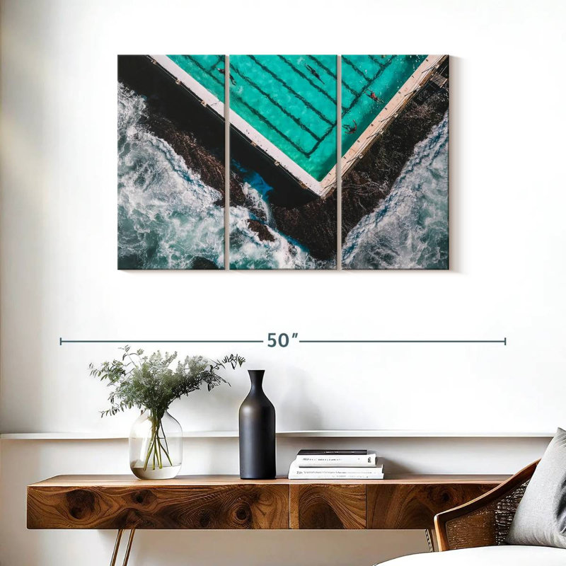 Rorry The Pool By The Beach, 24" H x 38" W