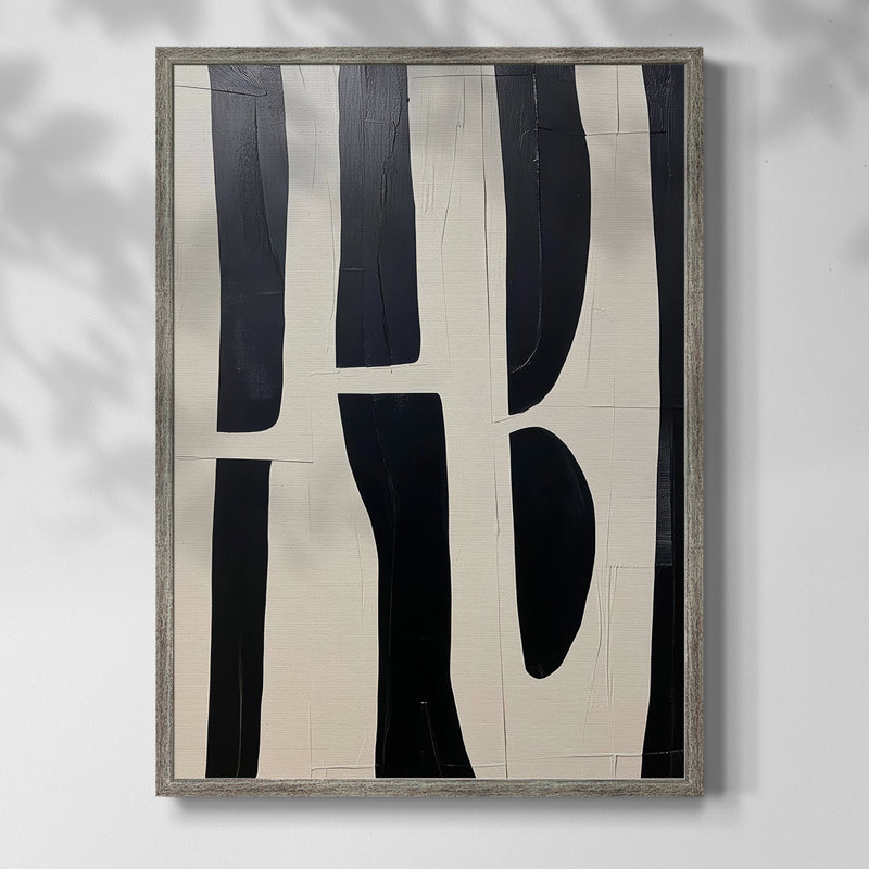 Reproduction encadrée ABSTRACT Series DCL XXXVI - bois massif, H 30 po x l 24 po