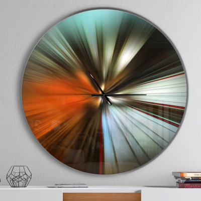 Brown Focus Color - horloge murale moderne