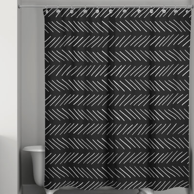 Rideau de douche géométrique simple