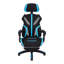 Metro Lane Adjustable Reclining Ergonomic Swiveling PC & Racing Game Chair in Black；blue