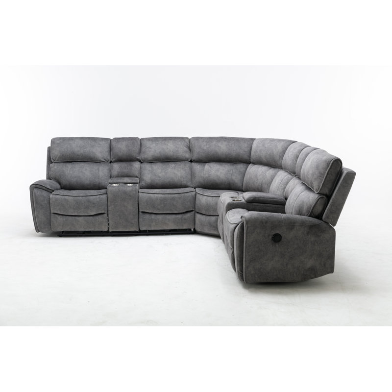 Canapé modulaire inclinable rembourré 3 pièces Nampa