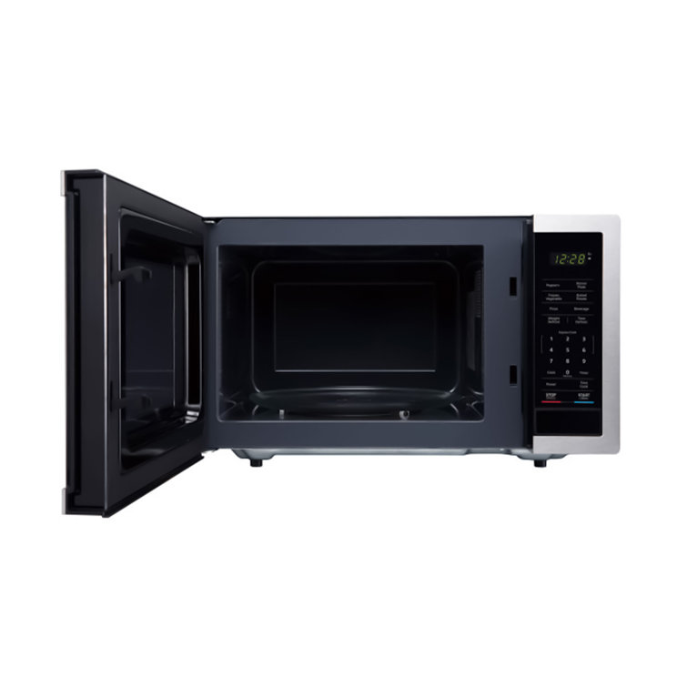 COMMERCIAL CHEF 1.4 Cubic Foot Microwave with 10 Power Levels, Small  Microwave with Push Button, 1100 Watt Microwave with Digital Control  Panels