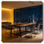 Bureau d'ordinateur style industriel
