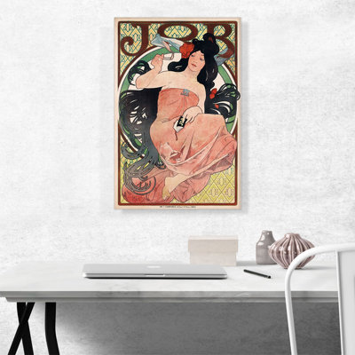 " JOB, Cigarette Paper Advertisement 1894 " by Alphonse Mucha Painting Print