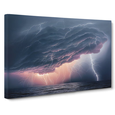 Seductive Thunderstorm - Wrapped Canvas