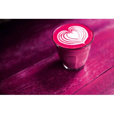 Beetroot Latte Coffee by Mariiaplo - Wrapped Canvas Print