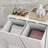Double Hamper Laundry Storage Cabinet