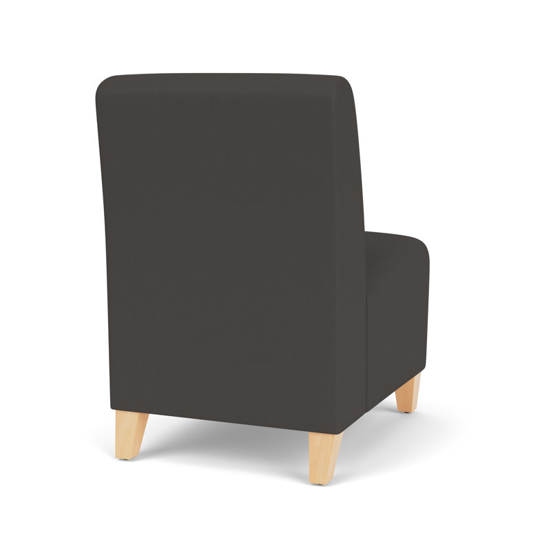 Chaise d'invité sans accoudoirs Siena, Natural, Gris anthracite Patriot Plus