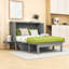 Lit escamotable en bois avec port USB et double bureau-698347340-698347379