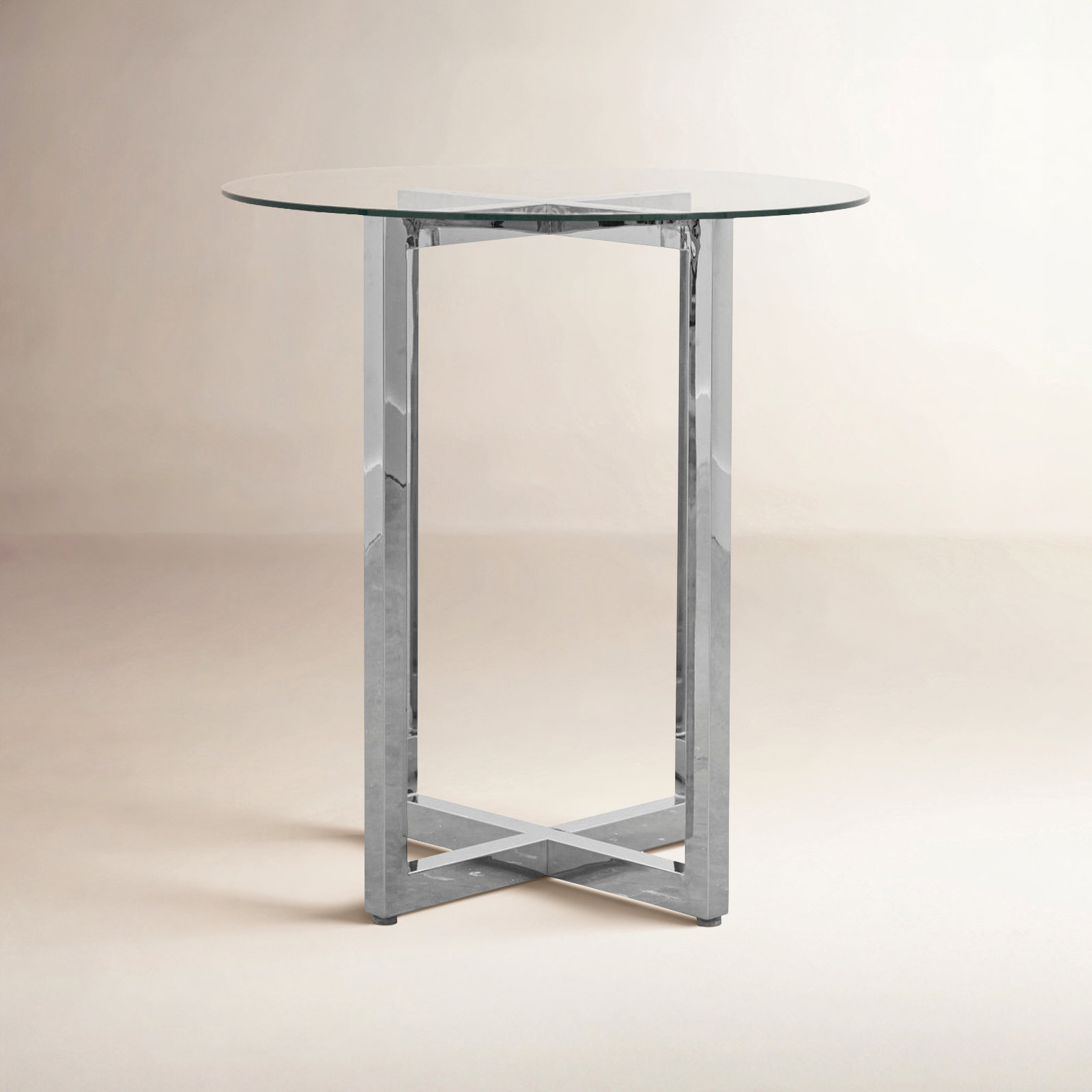 Dern 54" Glass Dining Table, Bar (42" Height), 32" W x 32" L