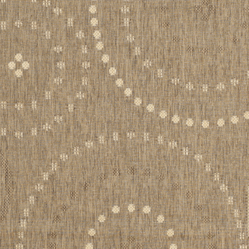 Tapis d'intérieur / extérieur à motif géométrique Herefordshire Performance, Rond 5 pi 3 po