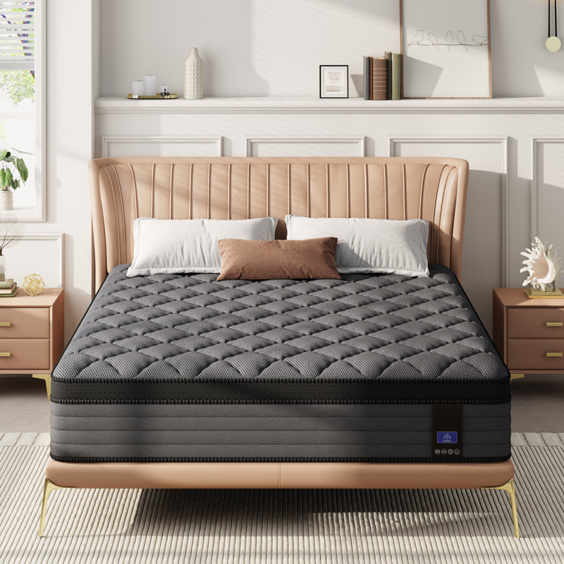 10" Full Boxed Memory Foam Cooling Medium Hybrid Mattress with CertiPUR-US, OEKO-TEX Certified, Full, 10"