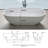 Solid Surface Soaking Bathtub - Deep Soak Freestanding Tub-116559329