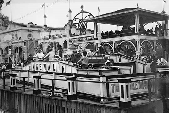 Coney island-reproduction de photo sans cadre, H 44 po x l 66 po x P 1,5 po