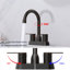 Bathroom faucet with 360 degree turn spout-115827551