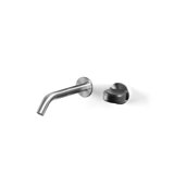Acquaco Linki Io Wall Mount Two-Hole Single Handle Bathroom Lavatory Faucet with 7'' Spout Reach