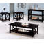 Élégant occasionnel foncé: tables avec cadres et options de rangement 3 tablettes inférieures