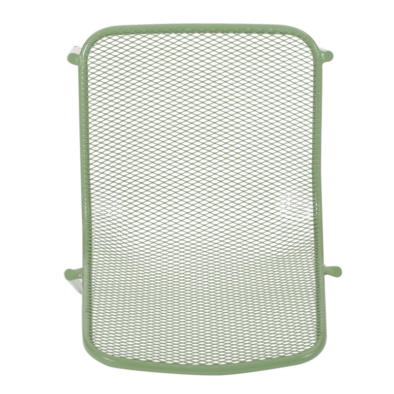Chaises d'appoint empilables en maille métallique Bisso , Vert mat