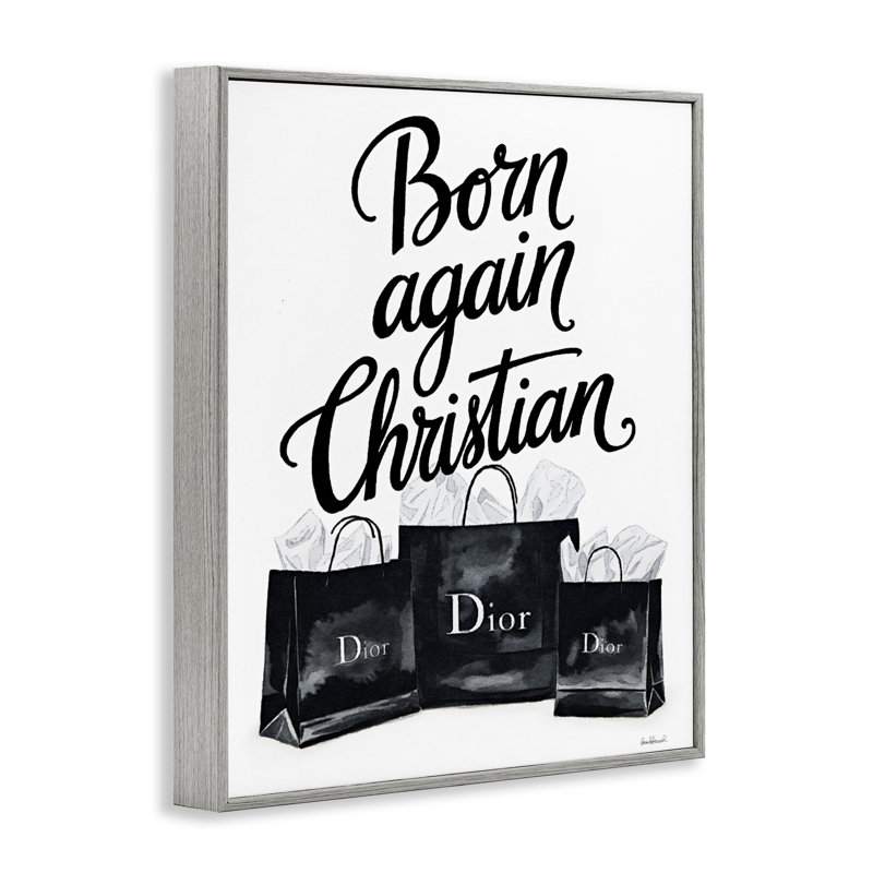 Giclée encadrée, «Born Born Again» par Amanda Greenwood, H 30 po x l 24 po, Estampe numérique Farmhouse