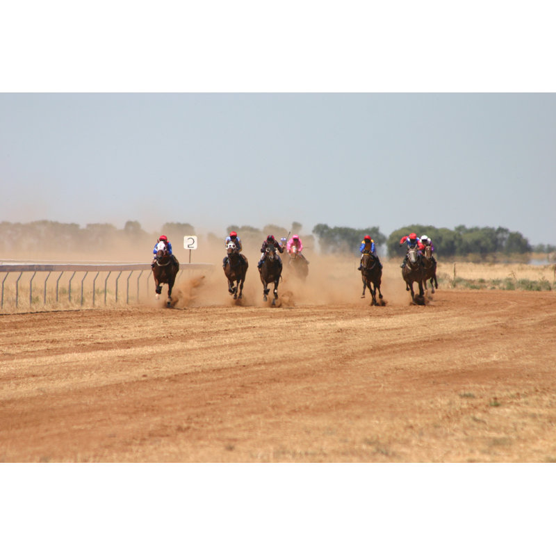 Country Races by J-rays - Wrapped Canvas Print, 61cm H x 91cm W x 3.8cm D