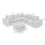 Canapé modulaire en L 107 po avec repose-pieds mobile 107 po-1041683591