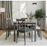 Solid Wood & Mdf Black Modern Dining Table Sets(1 Table +2 Chair Sets(set Of 2))